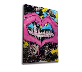 Wallity WY218 Lienzo Decorativo Multicolor 50 x 70 cm